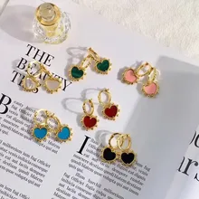 Дизайнерские Модные ювелирные изделия из меди вечерние серьга ракушка