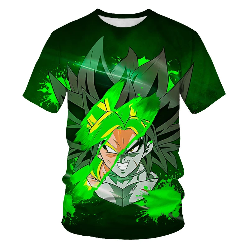 Summer Fashion New Men's Dragon Ball T-shirt Cartoon Monkey King Character 3d Printed Children's Casual Short Sleeve Shirt