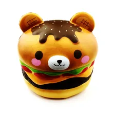 Creamiicandy Jumbo Squishy Hamburge кукла Squeeze медленный отскок Моделирование Гамбургер антистресс декомпрессия игрушки подарки для