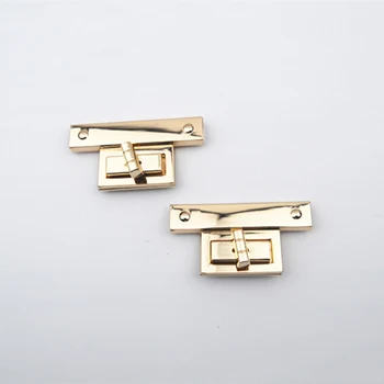

1pcs Metal Zinc Alloy Rectangle Turn Lock Durable Twist Lock Novel design For Bag Luggage Hardware DIY Leather Craft Accessorie