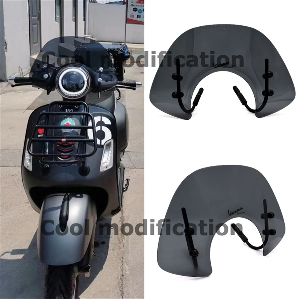 For Piaggio Vespa GTS 250 300 Sei giorni Motorcycle Windshield Windscreen  Air Deflector Smoke Clear Scooter Accessories|Windscreens \u0026 Wind  Deflectors| - AliExpress