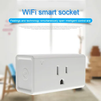 

Voice Control Smart Socket Wifi Plug 50Hz 2.4GHz Outlet Wireless Power Switch Work with Amazon Alexa Google Home IFTTT US Plug