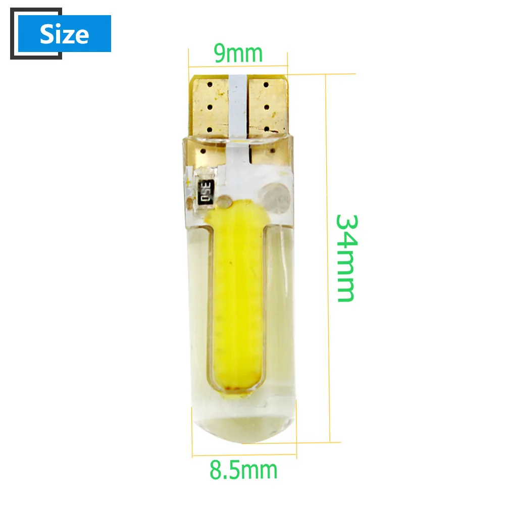100X T10 194 168 W5W COB 20 SMD 200 люмен кремнезема Супер яркий DC12V Поворотная Боковая дверь номерной знак светодиодный светильник лампа