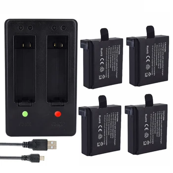 

4Pcs 1600mAh AHDBT-401 Battery for Gopro Hero 4 Battery AHDBT401 AHDBT 401 + USB Charger For GoPro Hero4 HERO4 Camera