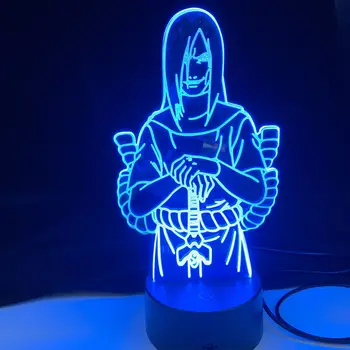 

Orochimaru Lamp 3D Optical 7 Color Change Cartoon Naruto Hyūga Neji LED Night Light For Boy Room Holiday Birthday Gift For Teens
