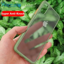 Роскошный противоударный чехол для iPhone XR X XS Max силиконовый полупрозрачный матовый чехол для телефона для iPhone 11 Pro Max 7 8 Plus чехол s Fundas