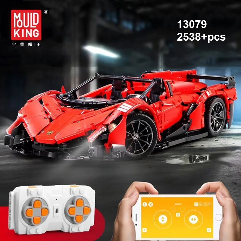 13079 приложение RC автомобиль MOC-10559 Veneno Roadster мотор Мощность подходит