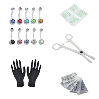 

Professional Cheap Perforation Kit for Lip Belly Eyebrow Tongue Ear Tool