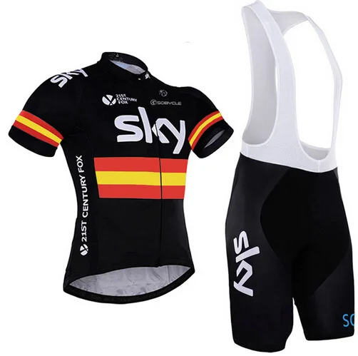 New Style SKY Jersey Short Sleeved Suit Strap Own Mountain Bike Highway Service Hot Selling - Цвет: 3