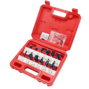 

Milling Cutter Router Bit Set, Woodworking Milling Cutters, 1/4''/8mm Shank Carbide Router Bit Cemented Carbide