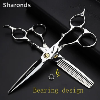 

Professional hairdressing Scissors 440c steel Hair Barber scissors set Scissors Hair Scissors high quality Salon 6 inch makas