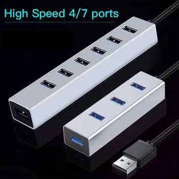 

Hub USB Multi 3.0/2.0 Hub USB Splitter High Speed 4 Port All In One For PC Windows Macbook Computer Accessories