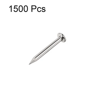 

uxcell 1500pcs Small Carbon Steel Tiny Nail 1.2mmx10mm for DIY Decorative Pictures Wooden Boxes Household Accessories