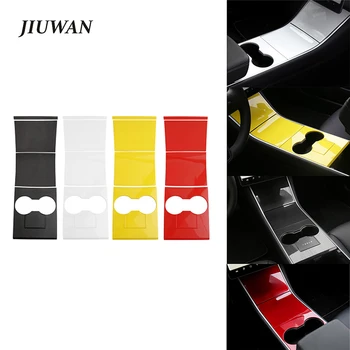 

Car Central Control Panel Protective Panel 1 Set 4 Patch Black Carbon Fibre ABS 4 Colors For Tesla Model 3 Model Y 2017-2020