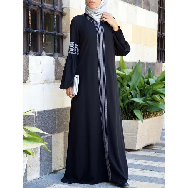 Турецкая Абая (Бангладеш) djellaba jilbab femme musulman pakistan Восточный халат из марокена