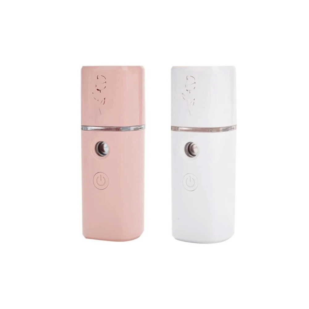  Mini Humidifier Aroma Diffuser Aromatherapy Diffuser Portable Facial Color Pink White Face Care Moi