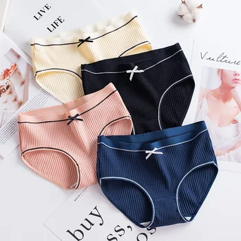 

1Pc Girls panty Plus Size Harajuky style Panties For Women Breathable Cotton Underwear Soft Girl's Seamless Briefs Female Linger