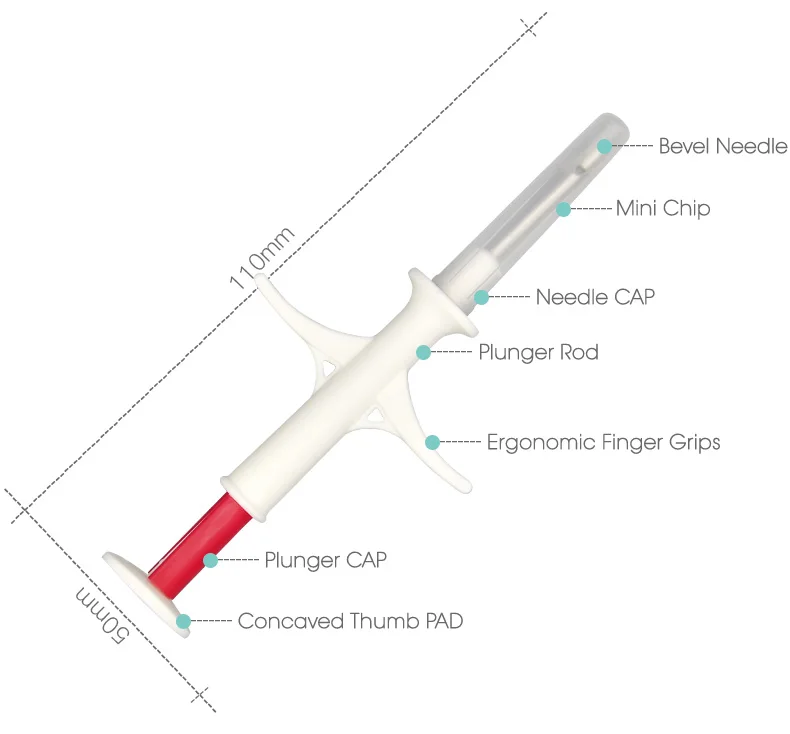 Red syringe