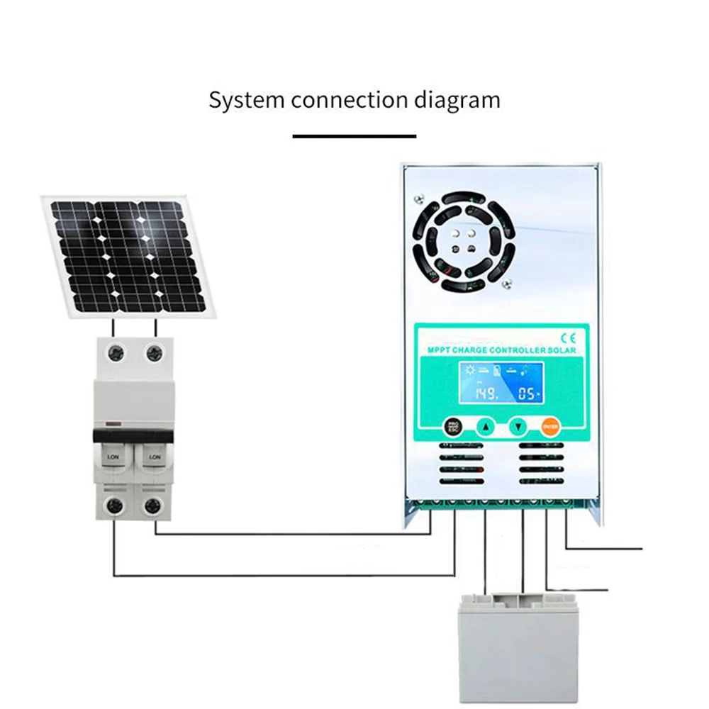 

MPP Solar Charge/ Discharge Controller 12/24/36/48V Overcharge Protection W/ Fan MPPT Maximum Power Point Automatic Tracking