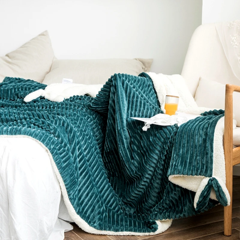 

Winter Solid Color Blanket Ferret Cashmere Blanket Warm Blankets Fleece Super Warm Soft Throw On Sofa Bed Cover blankets #s