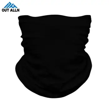 

3D Solid Seamless Bandanas Cycling Neck Buffs Women Men Face Shield Outdoors Windproof UV Neck Gaiter Black Customized Your logo