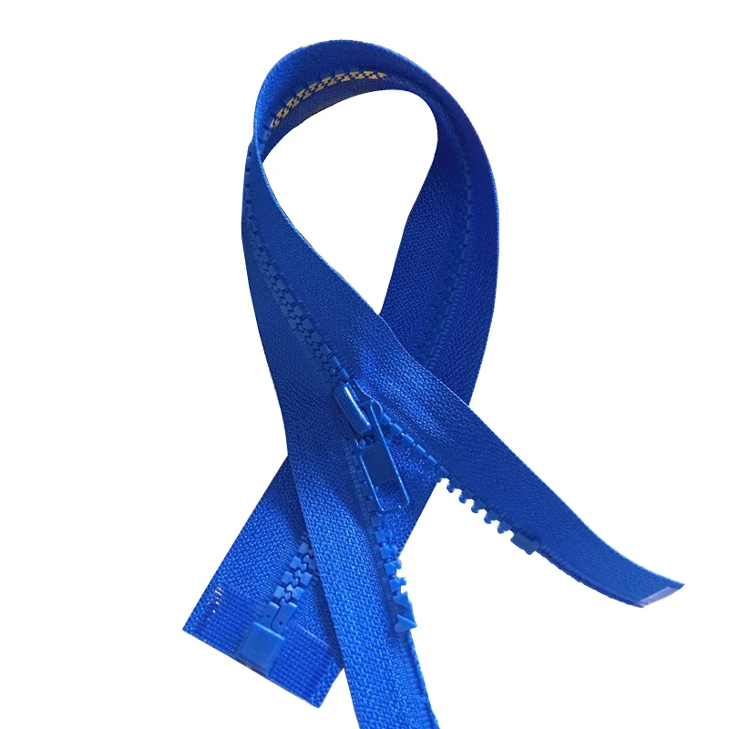 XUNZHE 5 шт. синий 50/60/70 см # молния с открытым наконечником из смолы для шитья одежды