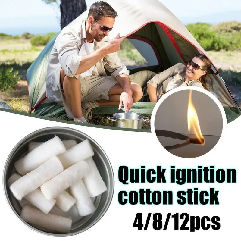 Outdoor Camping Paraffin Swab Survival Fire Starting Tool Wax Braided Starter Rope Tinder Cord | Спорт и развлечения
