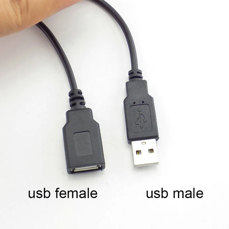 0,3 м/1 м/2 м Питание кабель 2 Pin USB 2,0 Женский Мужской 4 контактный провод Jack Зарядное устройство зарядный шнур переходник с удлинителем DIY 5V линии