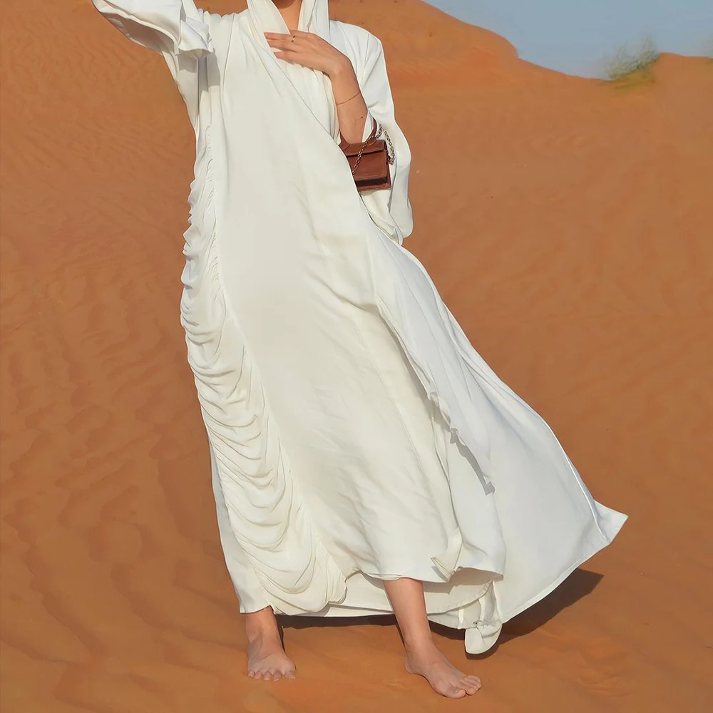 Muslim Dress Ramadan Eid Mubarak Kaftan Abaya Kimono for Women