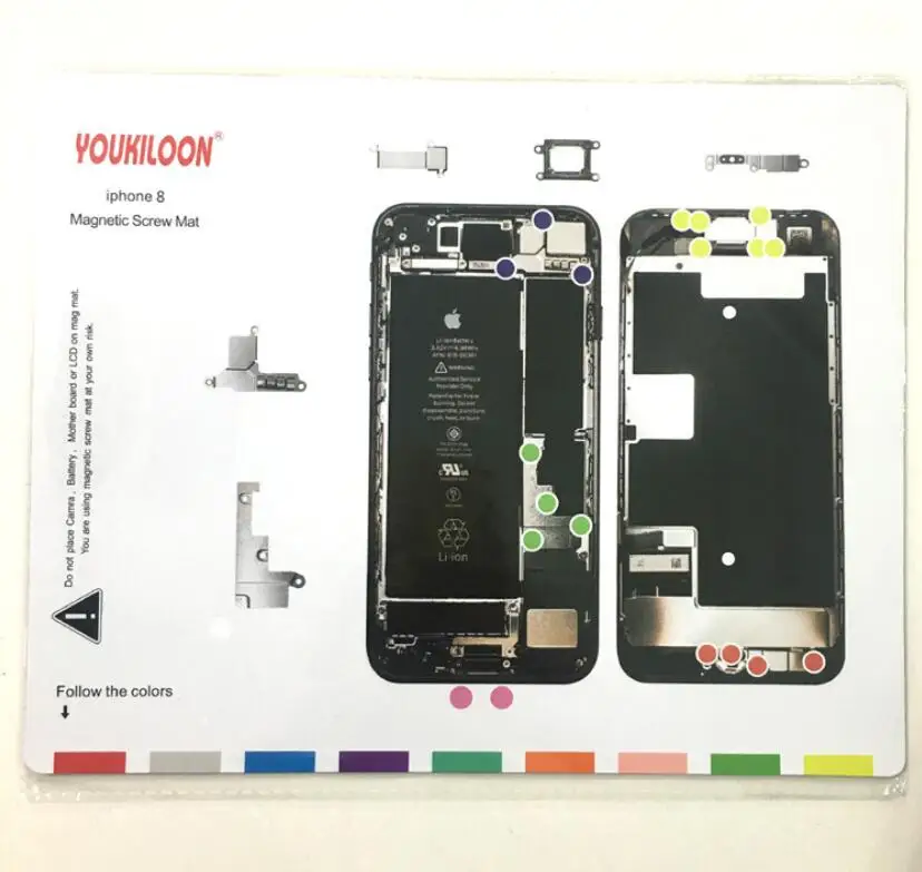 Магнитный винт коврик мелкие части органайзер винты рабочий коврик для iphone XS MA XR 8plus