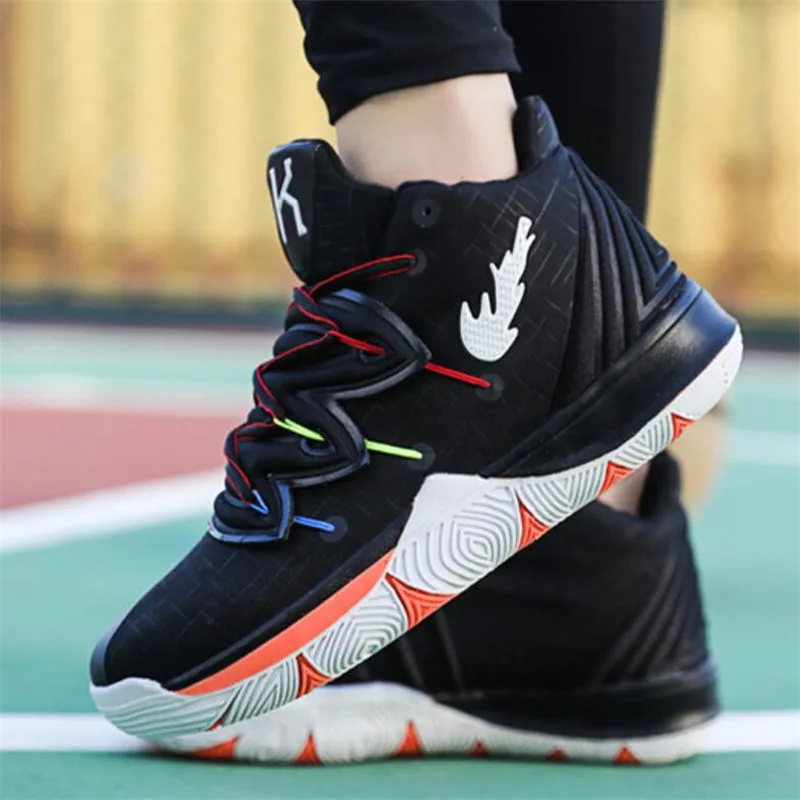 Новинка, высокое качество, Kyrie 5, мужские спортивные кроссовки Jordans, баскетбольные кроссовки, спортивные Нескользящие осенние кроссовки