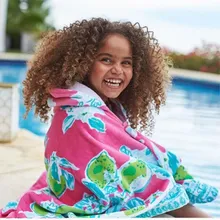 Экспорт оригинальная Мантия с капюшоном Европейский и американский стиль Pbk мультфильм носим удлиненное детское пляжное банное полотенце 76 см