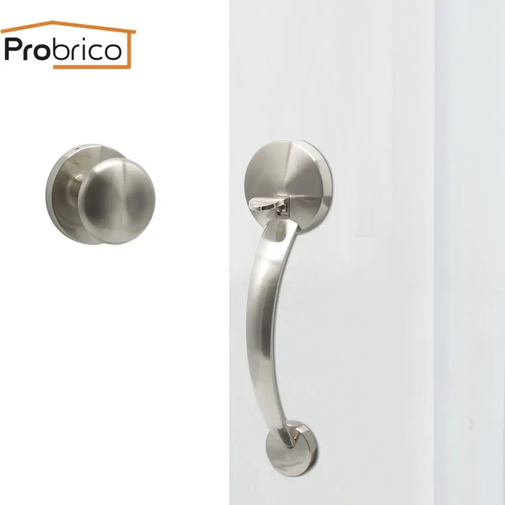 Probrico Межкомнатная дверь Handleset Keyless Locks Современная полупустышка дверная ручка для