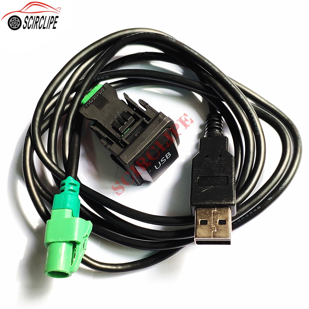1Pcs-USB-Switch-Button-Cable-Adapter-For-VW-Scirocco-GOLF-JETTA-CD-Player-Radio_副本