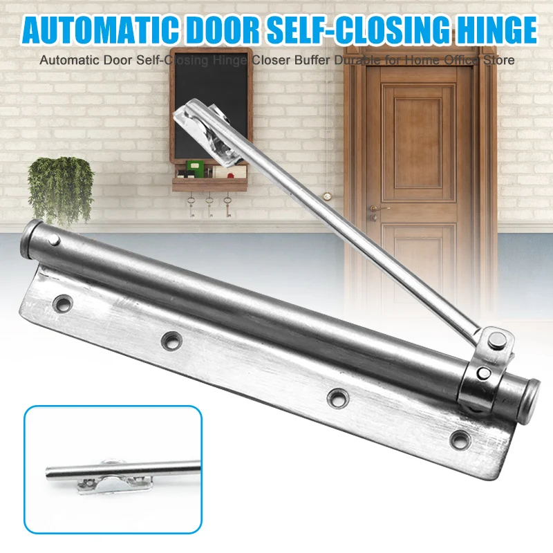 

Hot Automatic Door Self-Closing Hinge Closer Buffer Durable for Home Office Store D6