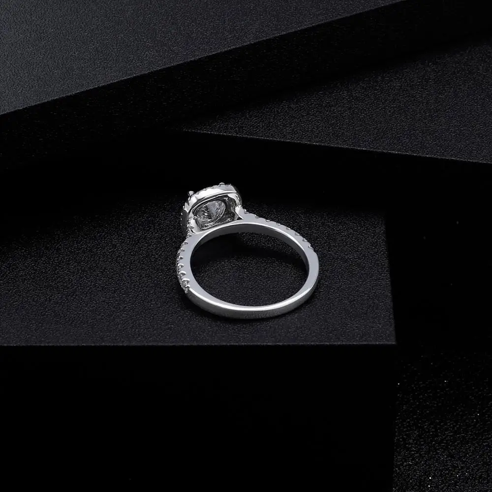 GEM'S BALLET Brilliant 925 пробы серебро 1.0Ct 6,5 мм EF цвет Муассанит кольцо для женщин обручальное кольцо ювелирные украшения