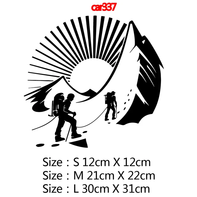 10 Styles Adventure Sports Compass Car Sticker Wrap Vinyl Mountain car-Styling Auto Engine Cover Door Window Large Size car337