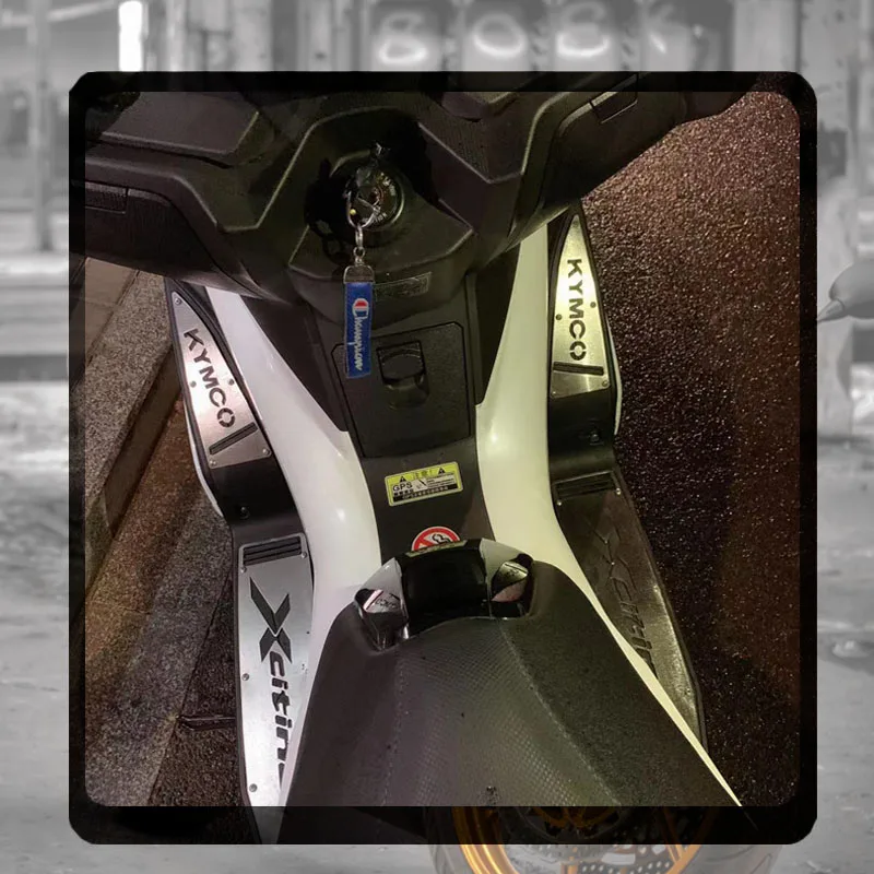 

For KYMCO XCITING 400 S400 XCITINGS400 XCITING400 2019 Motorcycle Accessories Footrest Footpads Foot Pegs Pedals Plate Pads