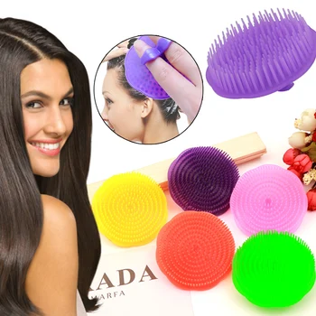 

1PC Candy Color Plastic Shampoo Washing Hair Massager Comb Scalp Shower Body Brush Shampoo Pocket Soft Styling Tool Hairbrush