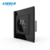 Livolo Smart Thermostat  EU Standard  Temperature Control, floor heating thermostat ,4 colors Crystal Glass Panel , AC 110-250V ► Photo 2/6