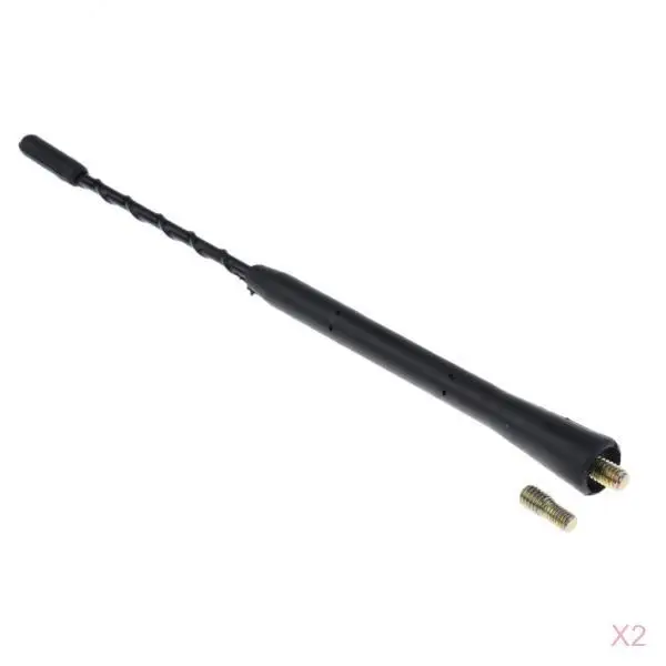 MagiDeal 2x9 ''крыша винтовой монтаж AM/FM Stubby антенна автомобиля Черный