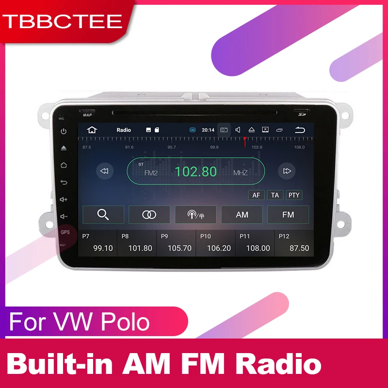 Excellent TBBCTEE android car dvd gps multimedia player For Volkswagen VW Polo MK5 2009~2013 car dvd navigation radio video audio player 1