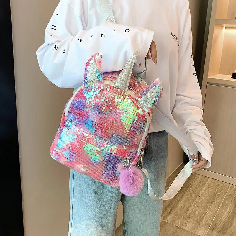 Unicorn sequins backpack hotsell
