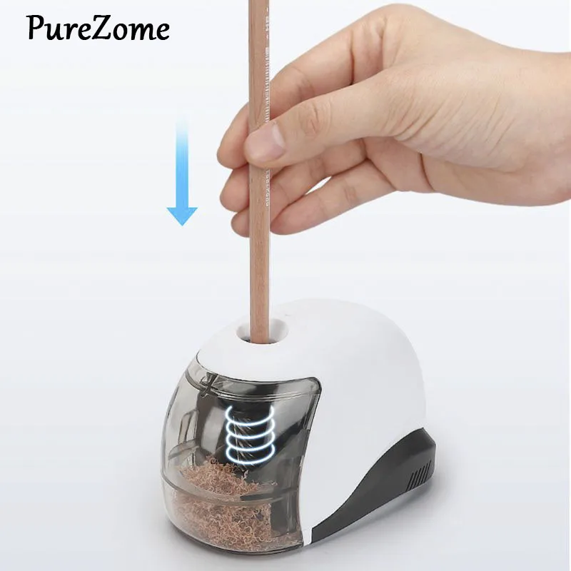 USB Electric Pencil Sharpener Simple Business Style Automatic Sharpeners Desktop School Office Supplies