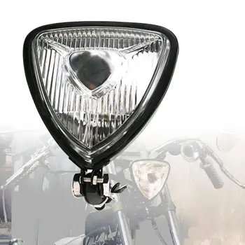 

2019 12V 55W Triangles Headlight LED Light Lamp for Motorcycle Chopper Bobbers