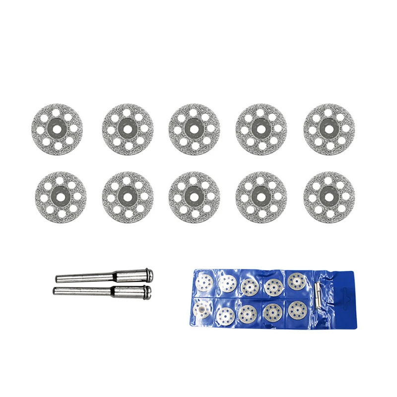 10PCs 22mm 6/10 шт Мини HSS циркулярная пила роторный инструмент для Dremel огненный резчик по металлу, Мощность инструмент для резки древесины диски сердечник для дрели среза 22-44 - Цвет: 10PCs 22mm