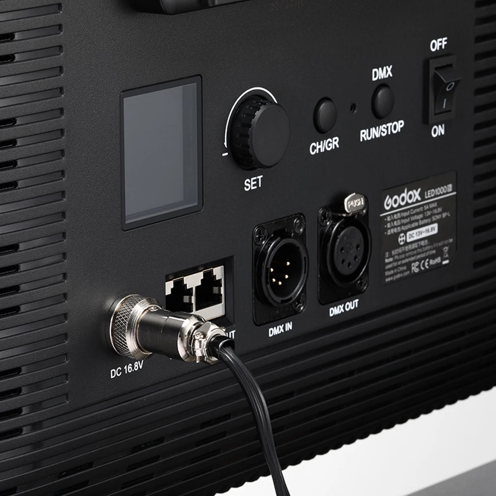 Godox светодиодный 1000Bi II Bi Цвет/светодиодный 1000D 5600K DMX Порты и разъёмы Дистанционное