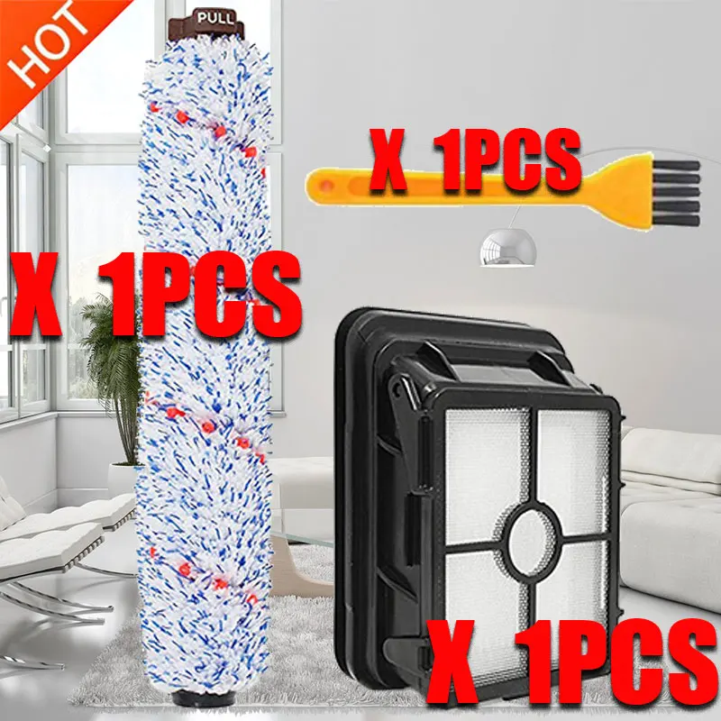 

Multi-Surface Brushroll & HEPA Filter for Bissell Crosswave 1785, 1785G, 1785V, 1785W Vacuum Cleaner parts Filters Accessories