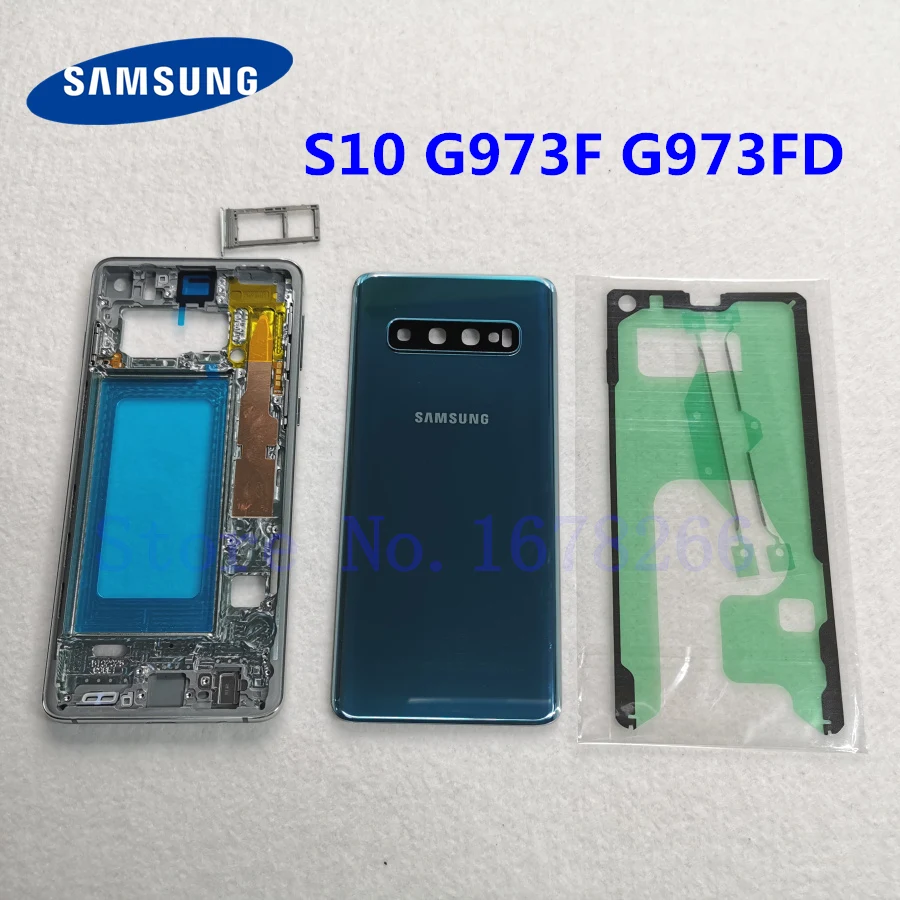 Задняя крышка батарейного отсека SAMSUNG Galaxy S10 G973 G973F G973FD | Мобильные телефоны и