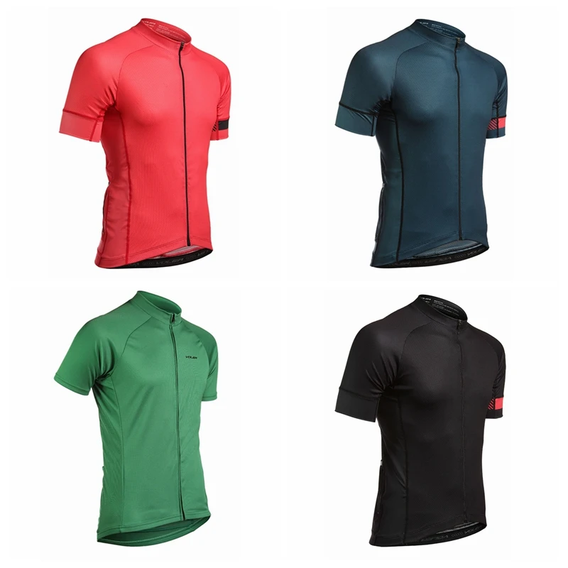 

men summer breathable Multicolor Top Quality Short sleeve cycling jersey team aero Fabric quick dry anti UV process road mtb